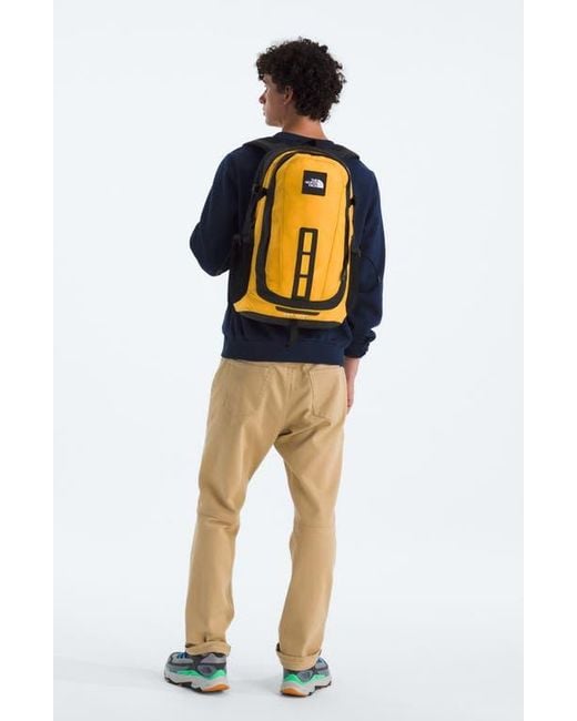 The North Face Yellow Hot Shot Backpack for men