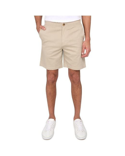 Con.struct Natural Slim Fit Solid Drawstring Shorts for men