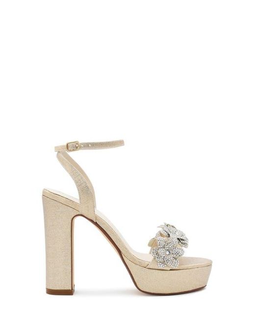 Touch Ups White Lily Ankle Strap Platform Sandal