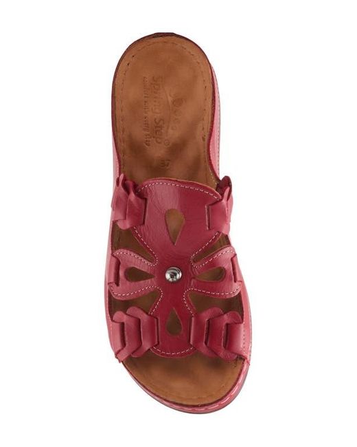 Spring Step Red Mezera Sandal