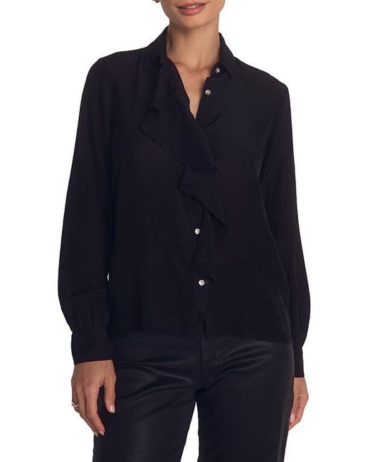 Bella Dahl Blue Ruffle Button-Up Shirt