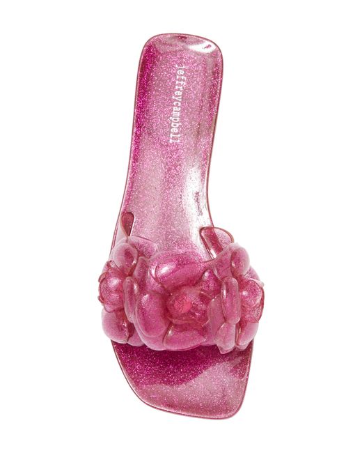 Jeffrey Campbell Pink Floralee Slide Sandal