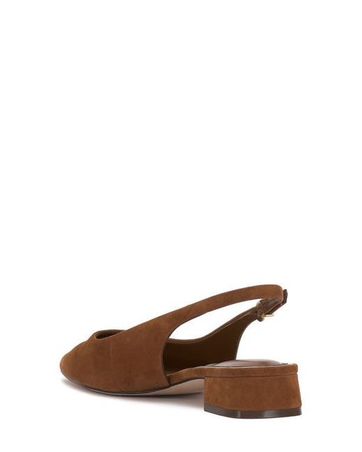 Vince Camuto Brown Valiey Slingback Flat