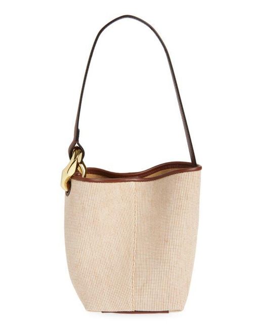 J.W. Anderson Brown Small Jwa Corner Canvas Bucket Bag