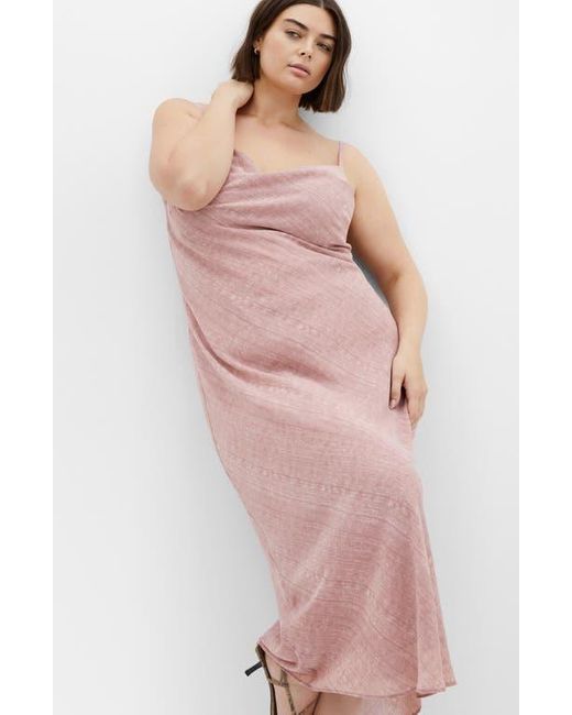 City Chic Pink Cowl Neck Slipdress