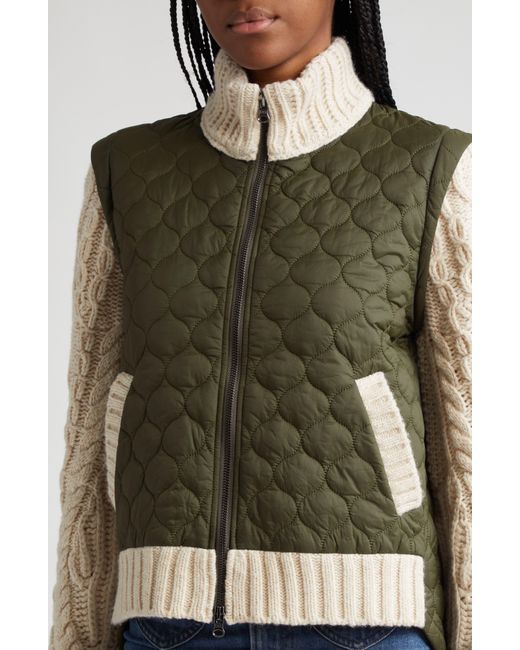 Veronica Beard Patra Mixed Media Wool Blend Jacket in Blue Lyst