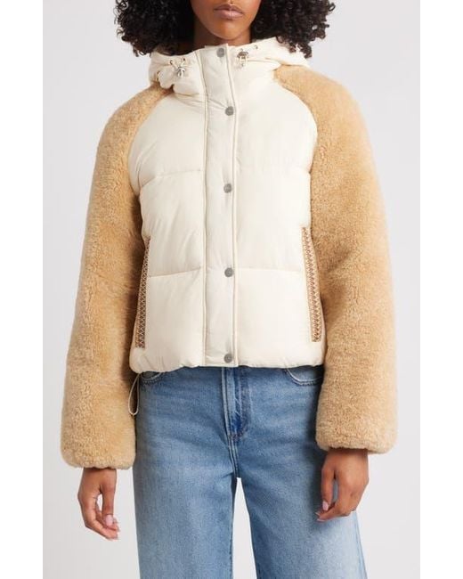 Ugg Natural Mykah Uggbraid Puffer Jacket