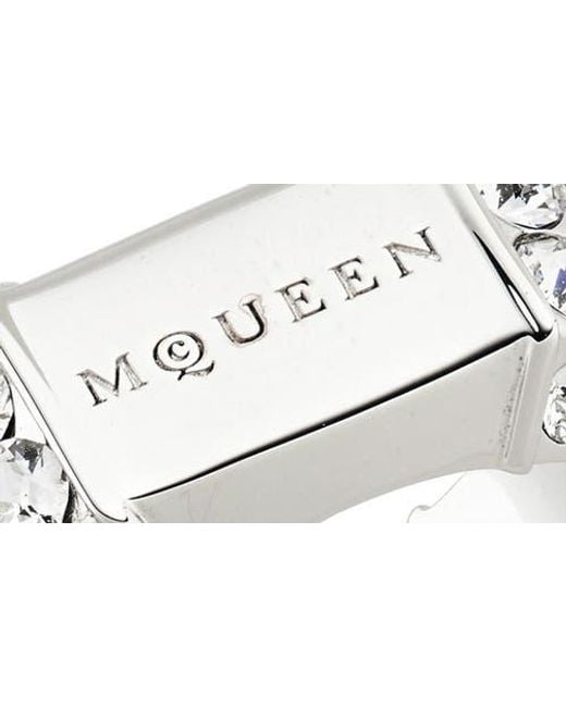 Alexander McQueen White Dapper Ring for men