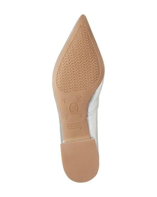 BOTTER White Alessandra Pointed Toe Ballet Flat