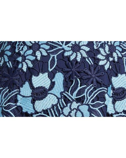 Sam Edelman Women's Blue Floral Embroidered Minidress - www.ice4pros.com.br