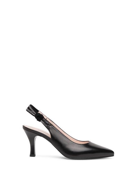 Nero Giardini Black Pointed Toe Slingback Pump