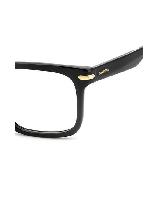 Carrera Black 54Mm Rectangular Optical Glasses for men