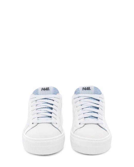P448 White Thea Sneaker