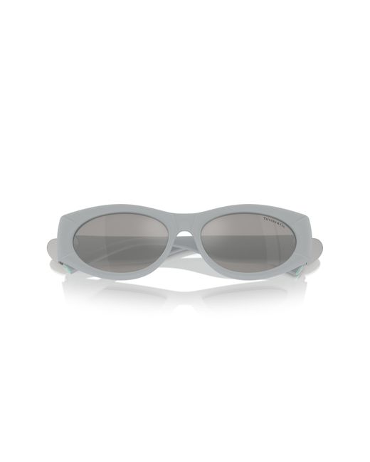 Tiffany & Co Gray 55mm Oval Sunglasses