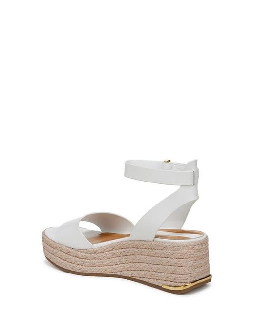 Franco Sarto White Tiffany Platform Wedge Sandal