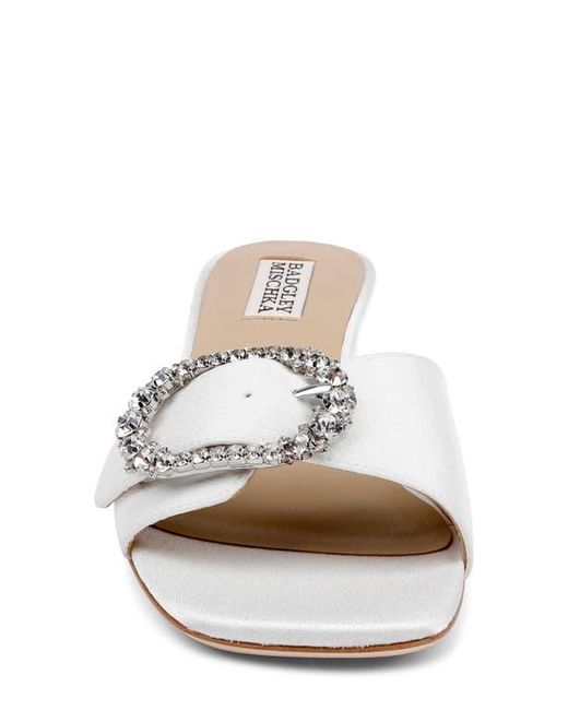 Badgley Mischka White Odalys Sandal