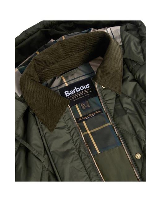 Barbour Black Meredith Quilted Coat