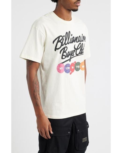 BBCICECREAM White Bb Align Cotton Graphic T-Shirt for men