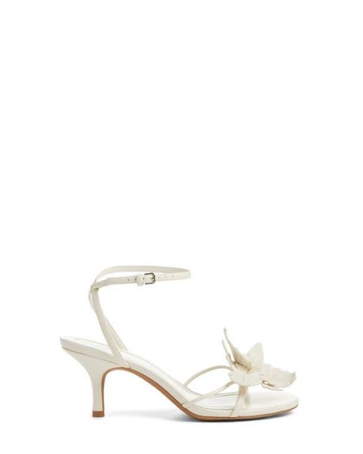 Open Edit White Zuri Ankle Strap Sandal