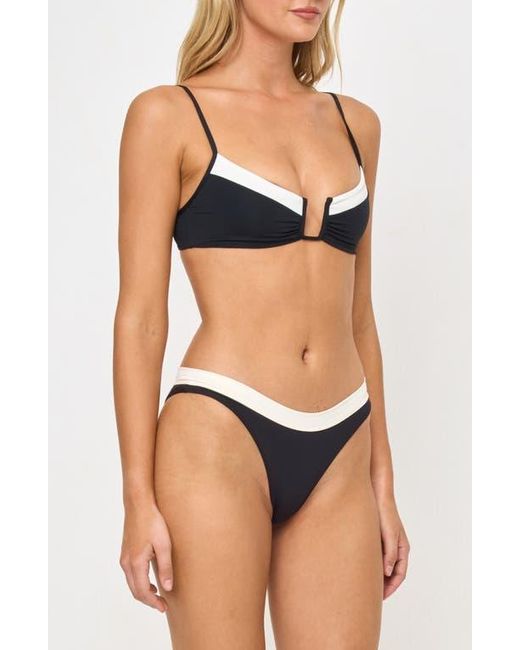 LSPACE Black Peyton Bikini Top