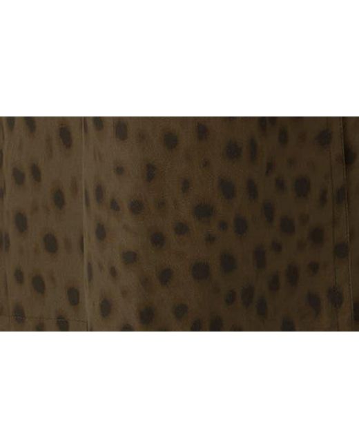 Akris Punto Brown Leopard Print Trench Coat
