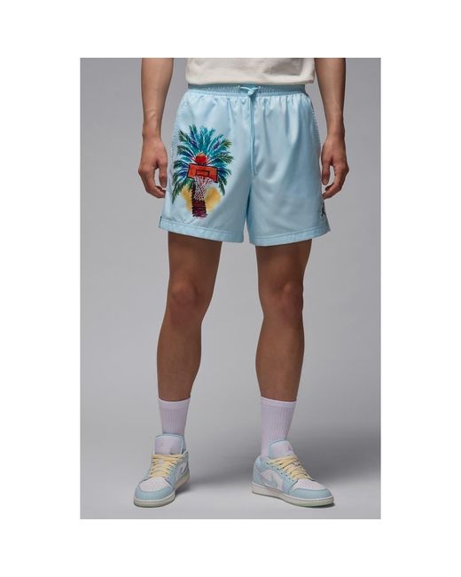 Nike Blue Essentials Twill Drawstring Shorts for men