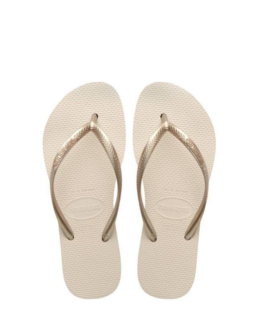 Havaianas Natural Slim Flatform Flip Flop