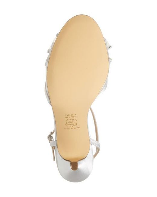 Nina White Vayda Ankle Strap Sandal