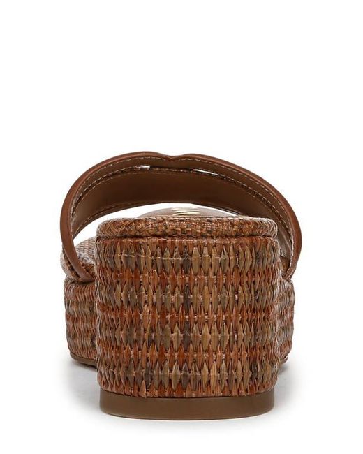 Sam Edelman Brown Pauleena Platform Wedge Slide Sandal