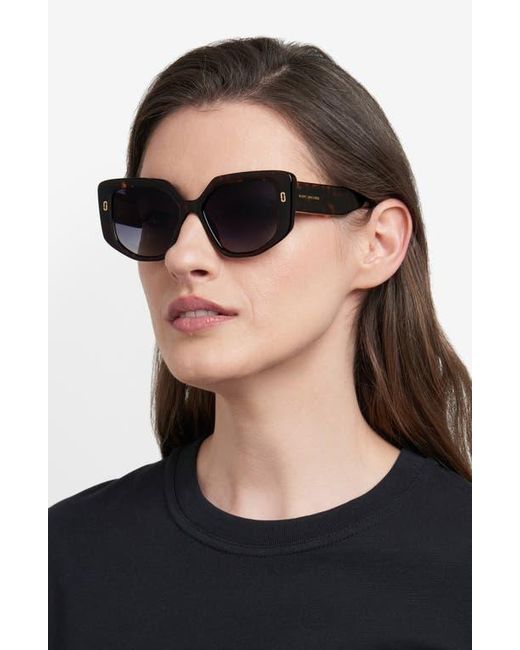 Marc Jacobs Black 52Mm Gradient Square Sunglasses