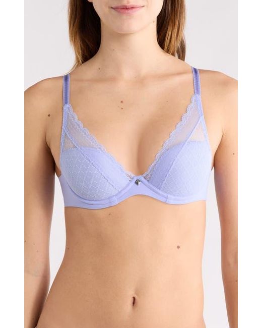Chantelle Blue Norah Chic Underwire Plunge Bra