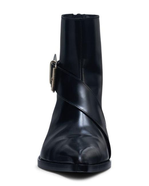 McQueen Blue Pointed Toe Boot for men
