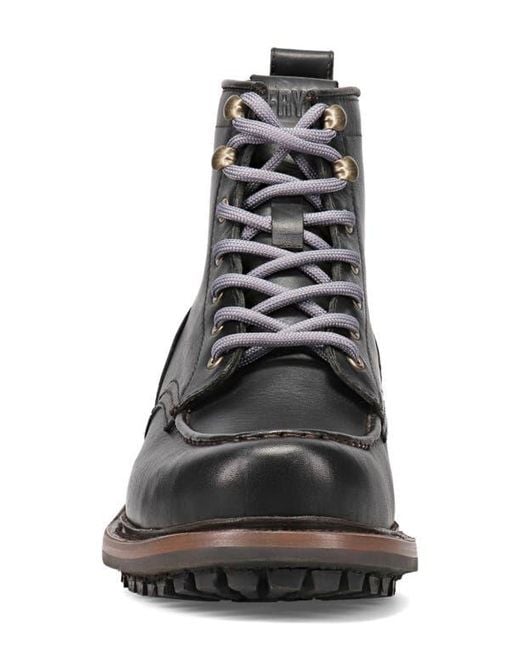 Frye Black Hudson Work Boot for men