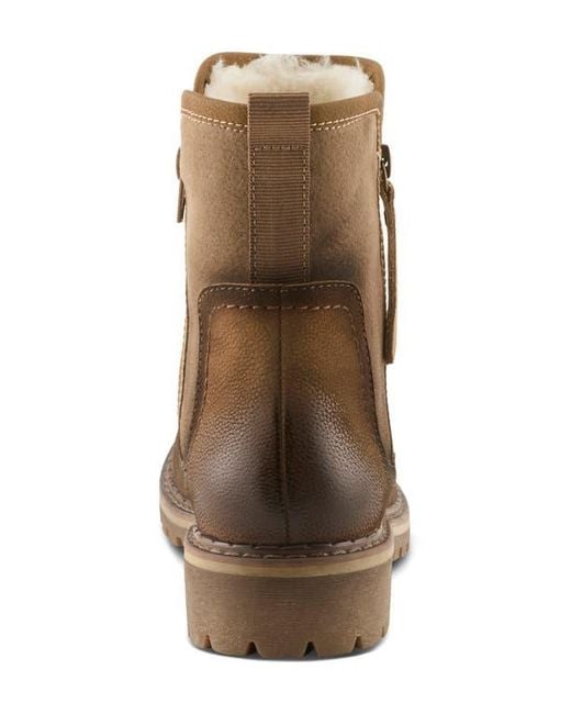 Spring Step Brown Jovany Faux Fur Lined Boot