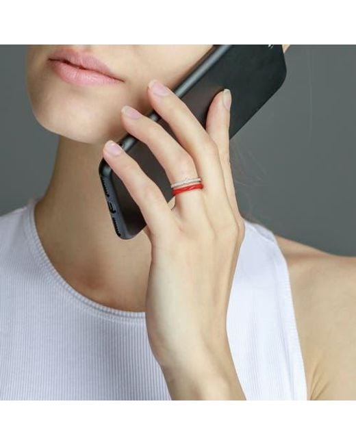 Julianna B Red 1/3 Ctw Diamond & Heart Ring 14K