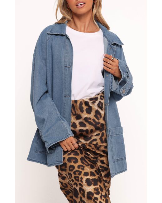 Petal & Pup Blue Novan Oversize Jacket