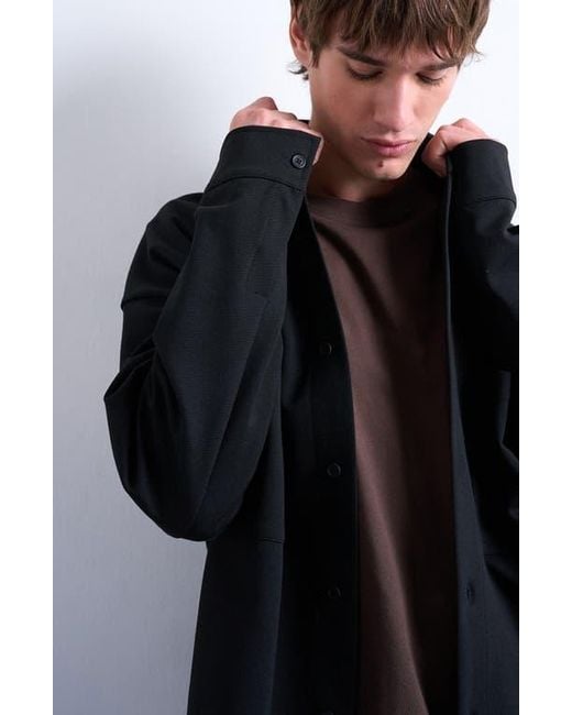 Topman Blue Double Pocket Jersey Jacket for men