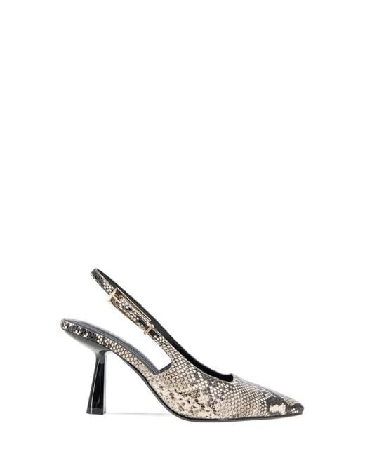 BCBGMAXAZRIA White Inara Slingback Pointed Toe Pump