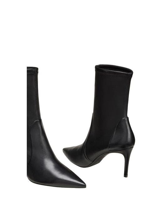 Stuart Weitzman Black Stuart Pointed Toe Bootie