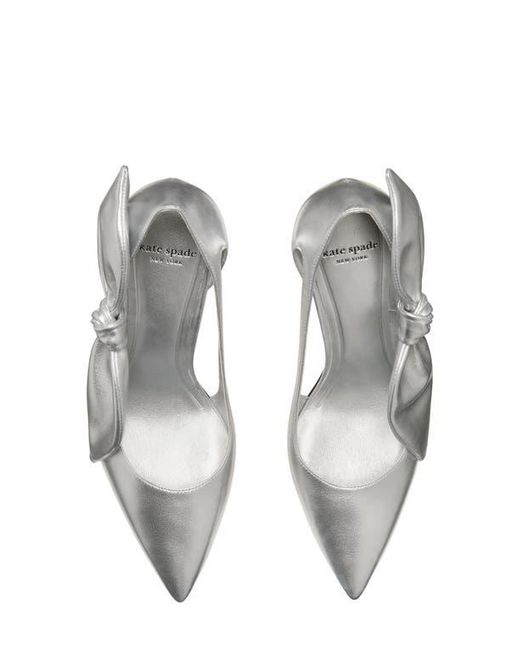 Kate Spade White Bunnie Pointed Toe Pump