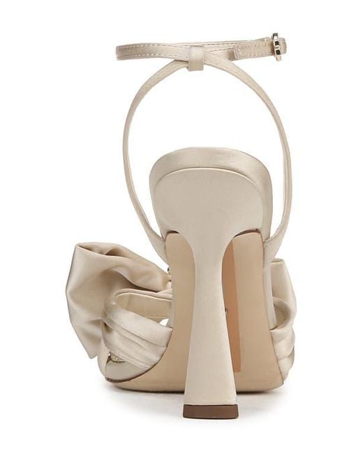 Sam Edelman Natural Lexi Bow Ankle Strap Sandal
