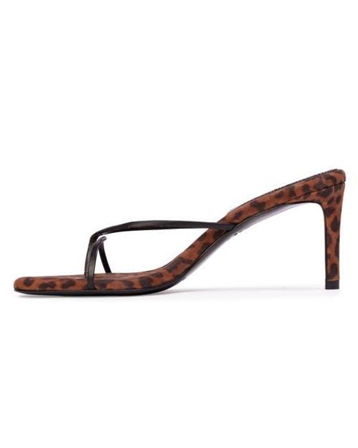 Black Suede Studio Brown Gem 65 Sandal