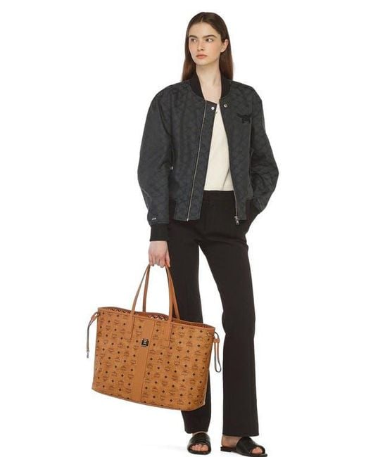 MCM Natural Large Reversible Liz Shopper