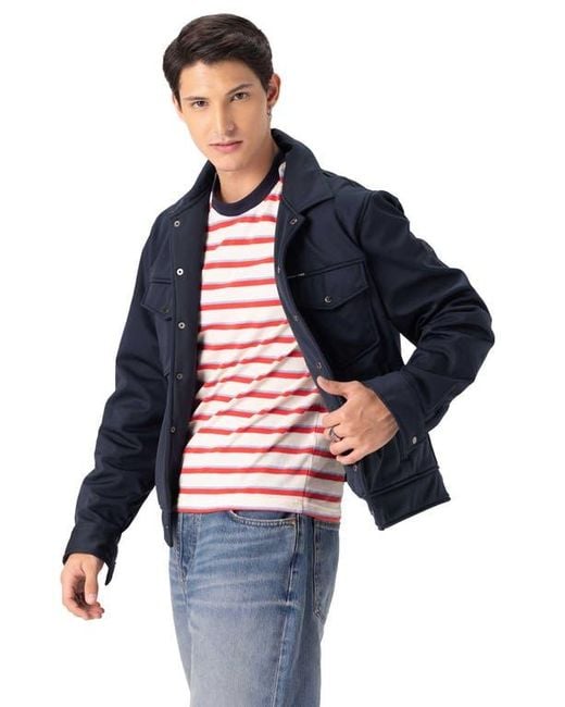 Members Only Green Soft Shell Shirt Jacket for men