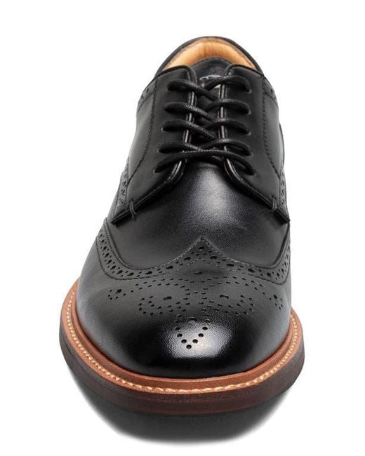 Florsheim Black Anthem Wingtip Blucher for men