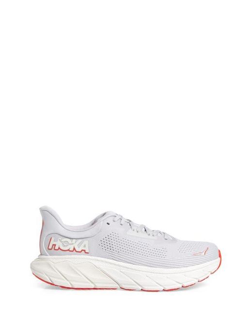 Hoka One One White Arahi 7 Running Shoe for men