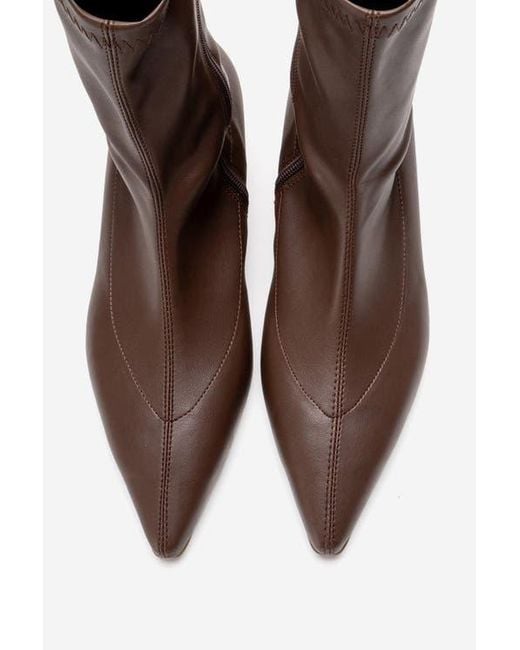 Prologue Shoes Women's Brown Alora Kitten Heel Boot