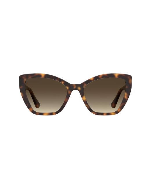 Moschino Brown 55mm Gradient Cat Eye Sunglasses