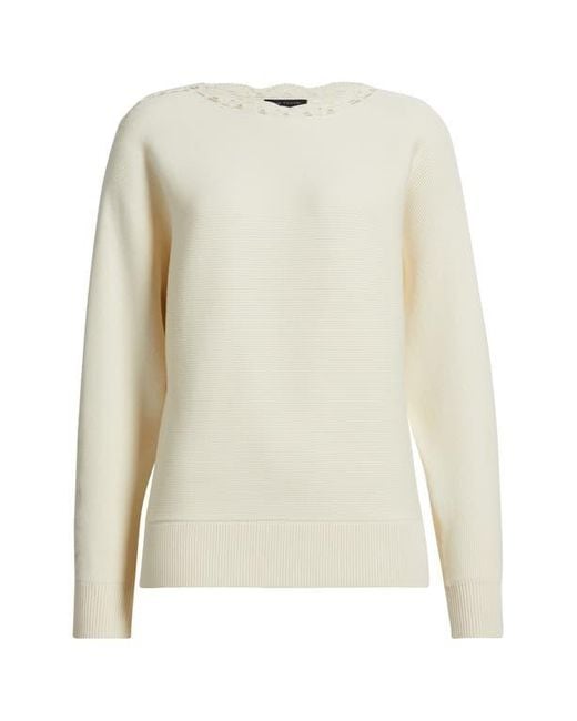 Tahari White The Juniper Dolman Sleeve Top