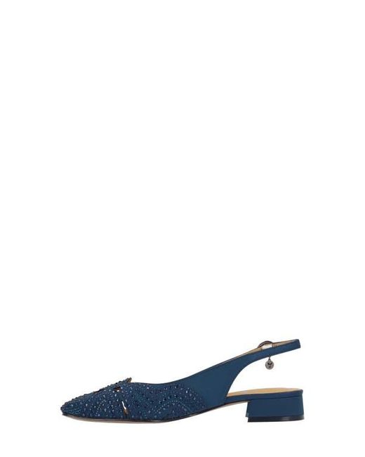 J. Reneé Blue Nicolette Slingback Flat